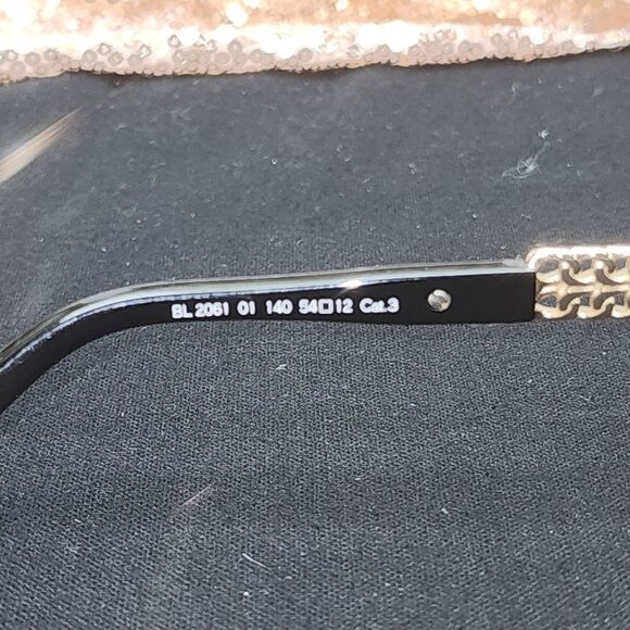 Authentic Balmain BL2061 01 Vintage Sunglasses BLK/GLD main image 3
